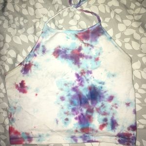 Crop top halter tank